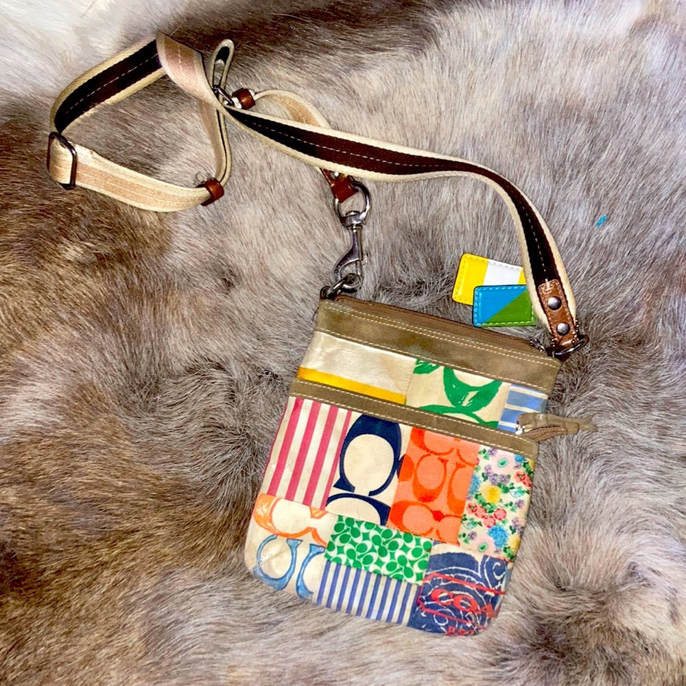 Coach Multiple Color Signature Cross Shoulder Pur… - image 1